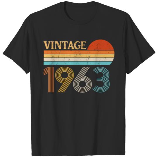 Vintage 1963 Retro Shirt 60th Birthday Shirt,60th Birthday Gift For Women