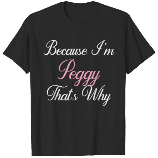 personalized gift peggy name personalized women cute pink gi t T-Shirts