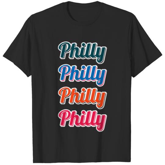 Philly Sports Teams Font T-Shirts