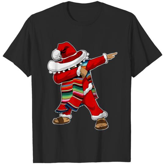 christmas sombrero mexican serape poncho santa t T-Shirts
