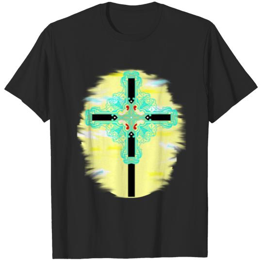 Cross Religion God Jesus Gothic crucifix T-shirt