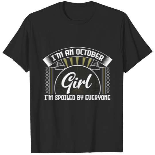 October Birthday Queen Autumn T-shirt