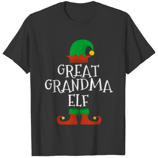 Great Grandma Elf Christmas Funny Xmas Gift T Shirts