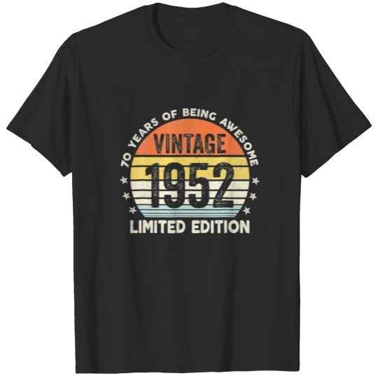 Born March 1953 Limited Edition 70Th Birthday Gift T Shirts