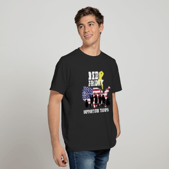 RED Friday Remember Everyone Deployed Military T-Shirt
