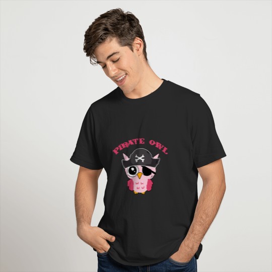 Pirate Owl - night owl T-shirt