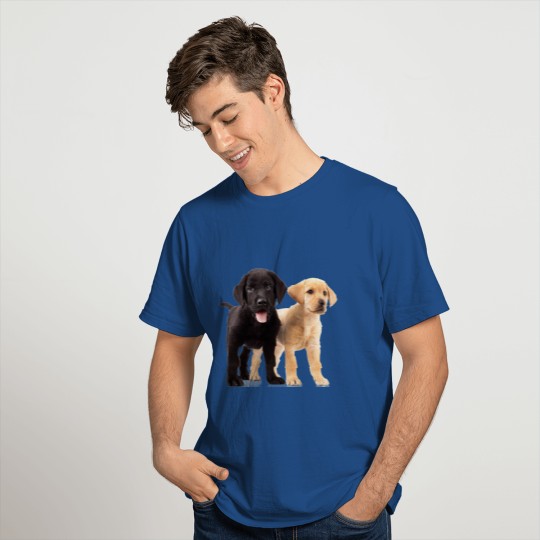 Black and White Lab Puppies T-shirt
