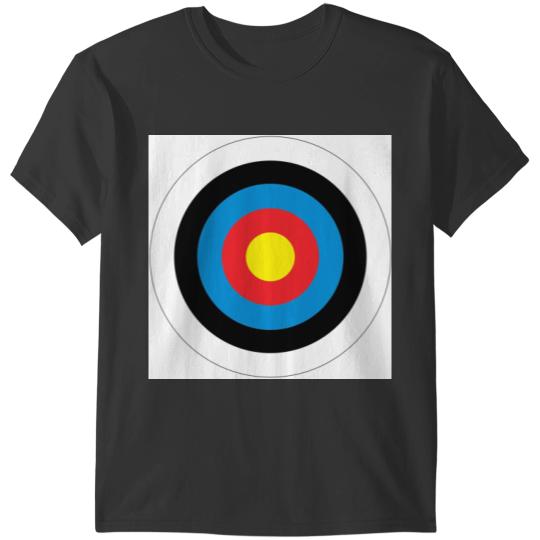 Bulls Eye Archery Target Roundel Shooting Hit Mod on White T-Shirts