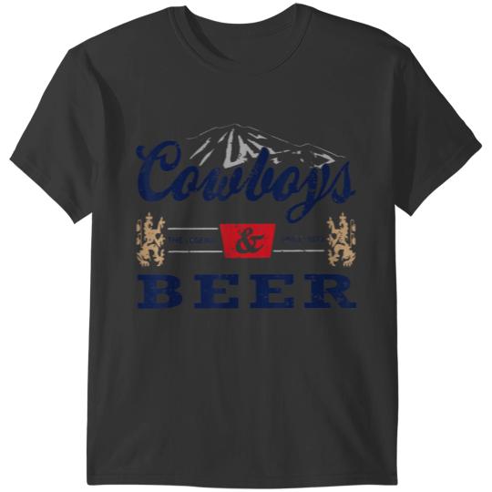 cowboys and beer outfit for women rodeo western country T-Shirts