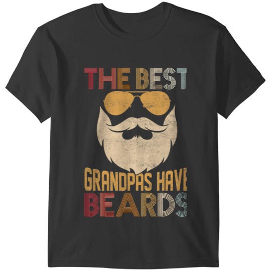 Mens The Grandpas Have Beards Beard Family Father Grampy 3 T-Shirts
