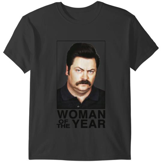 Parks amp Rec Ron Swanson Woman of The Year amp Exclusive Stickers T-Shirts