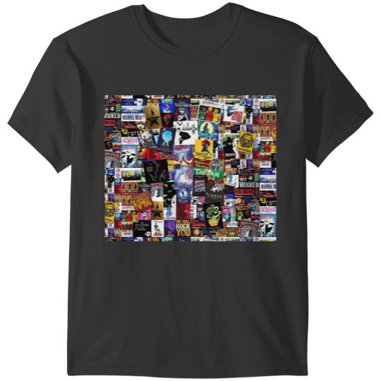 Broadway Musicals Collage T-Shirts