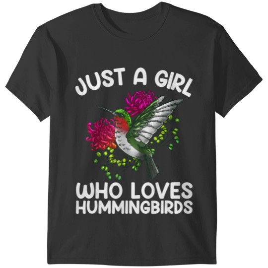 Cool Hummingbird For Women Girl Tropical Bird Watcher Birder T-Shirts