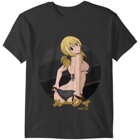 Lucy Fairy Tail Circle Design T-Shirts