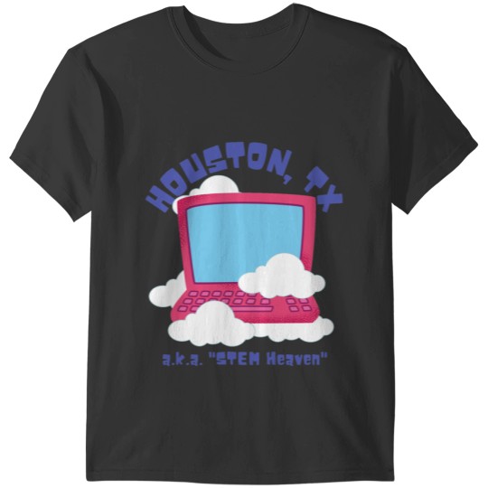 Retro Eighties Houston Texas a.k.a. STEM Heaven, Blue Text- Vintage Tech T-Shirts