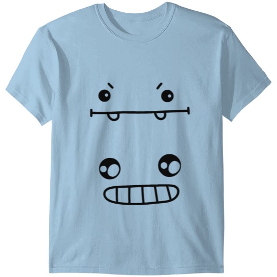 emoticon feeling faces comic funny T-shirt