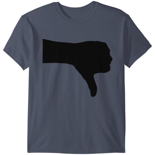 Thumbs Down Silhouette T-shirt