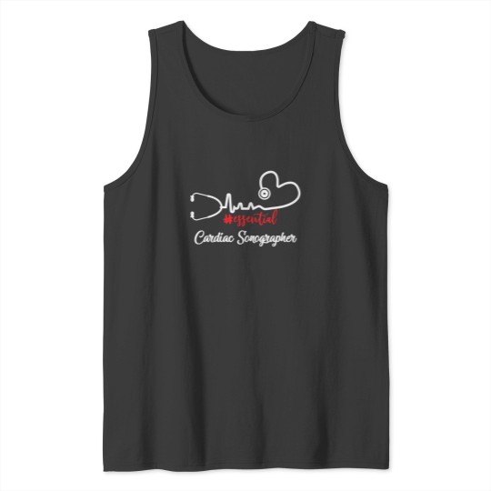 Essential Cardiac Sonographer Heartbeat Gift For N Tank Tops
