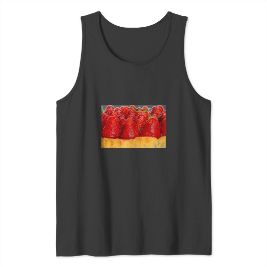 Strawberry cake with mint Tank Top
