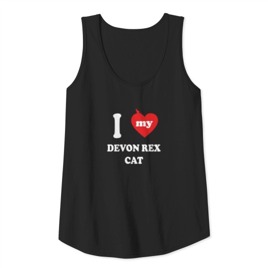i love fat cats DEVON REX CAT Tank Top