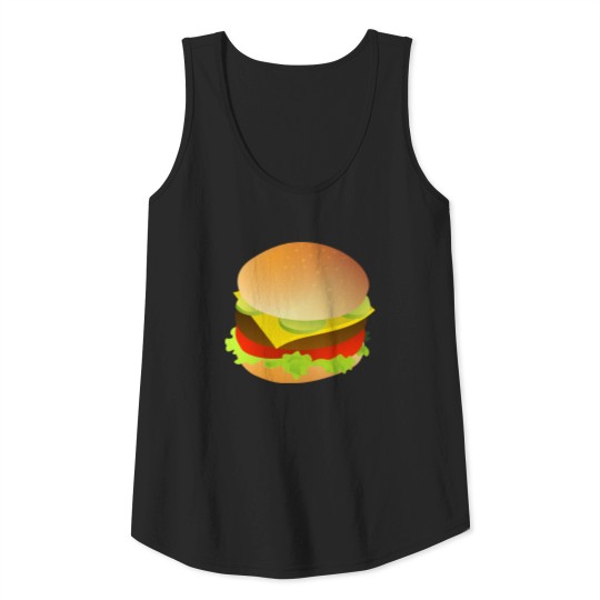 burger hamburger cheeseburger fast food fastfood27 Tank Top