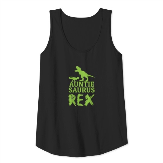 Auntie saurus rex dinosaur lover Shirt Tank Top