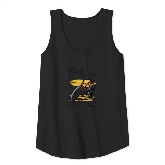 Bicycle and Surf Board Tank Top