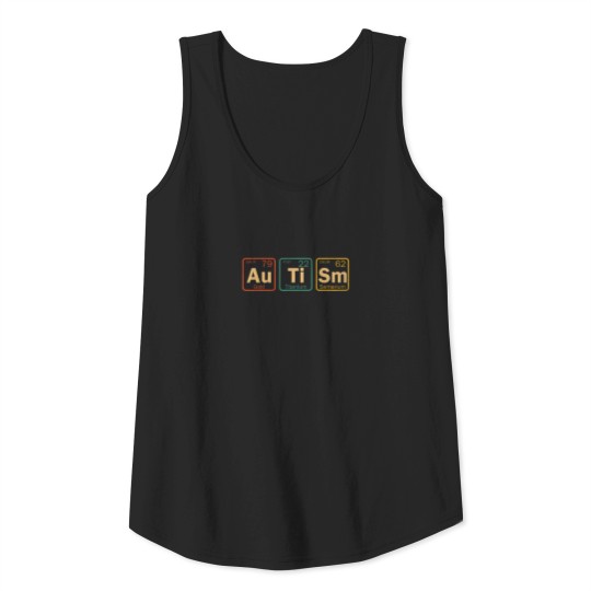 Autism Awareness Month Funny Periodic Table Chemis Tank Top