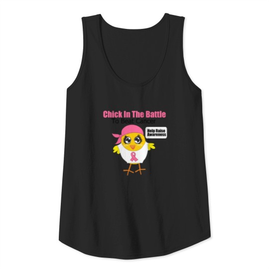 Breast Cancer Chick In the Battle to Beat Cancer Tank Top