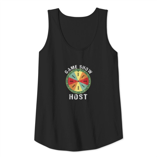 Game Show Host Trivia Board Game Night Questions V Tank Top