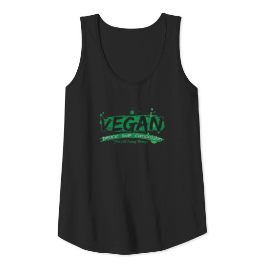 Vegan Peace Love Compassion Tank Top