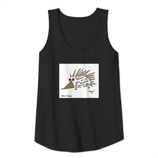 Abstract Hedgehog Toddlers Ringer Tank Top