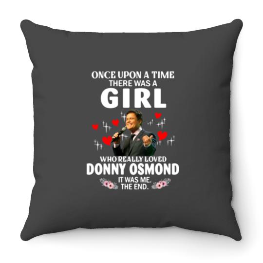 Donny Osmond UK Tour 2023 Throw Pillows, Donny Osmond Graphic Throw Pillows, Concert Merch