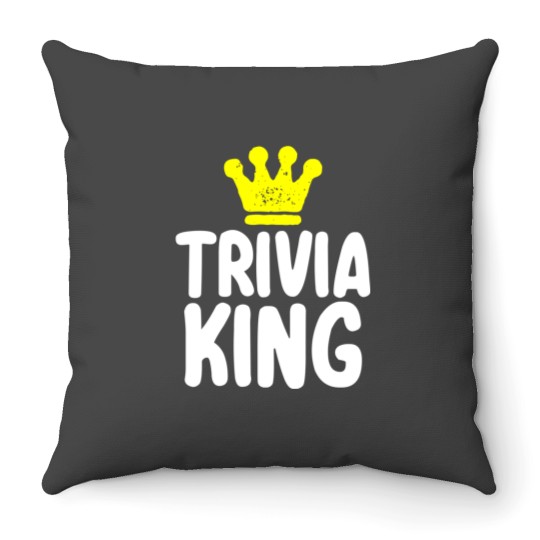 trivia king Throw Pillows