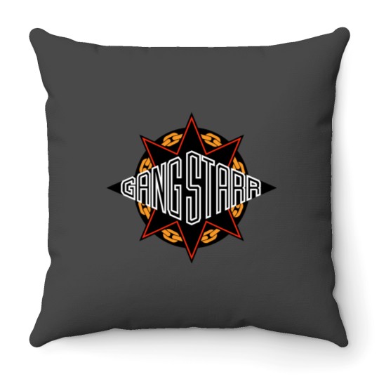 Gangstarr Logo Throw Pillows