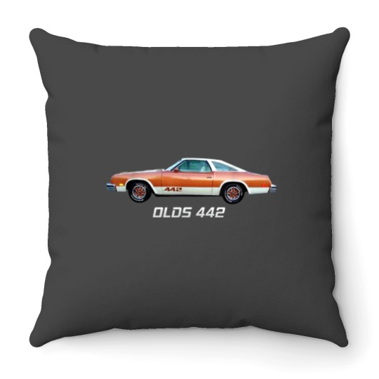 Olds 442 Classic Car Show Vintage Oldsmobile Throw Pillows