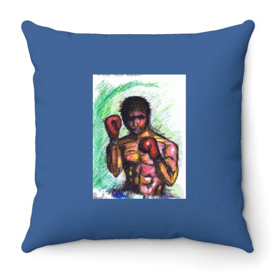 The Boxer Graphic Throw Pillows