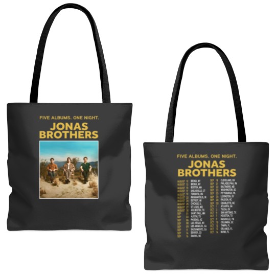 Jonas Brothers 2023 Tour Music Festival Concert Unisex Tote Bags (AOP)