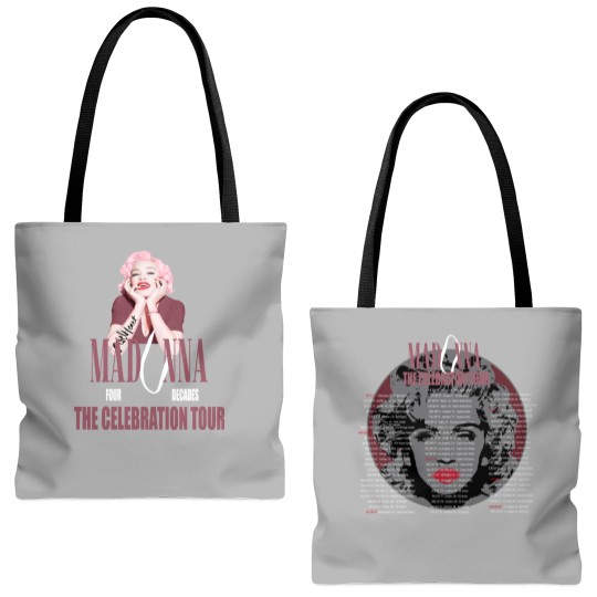 Madonna The Celebration Tour 2023 Tote Bags (AOP), The Celebration 2023 Tour Concert Tote Bags (AOP)