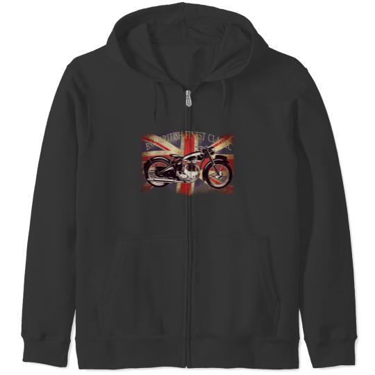 BSA British Finest Motorcycle Classic Zip Hoodies