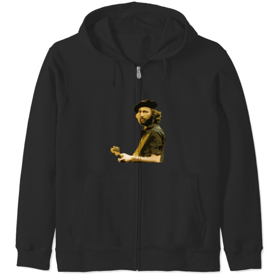 Eric-Clapton-By-Guitar-Style Zip Hoodies