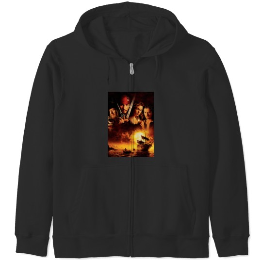 Pirates of the Caribbean The Curse of the Black Pearl Zip Hoodies