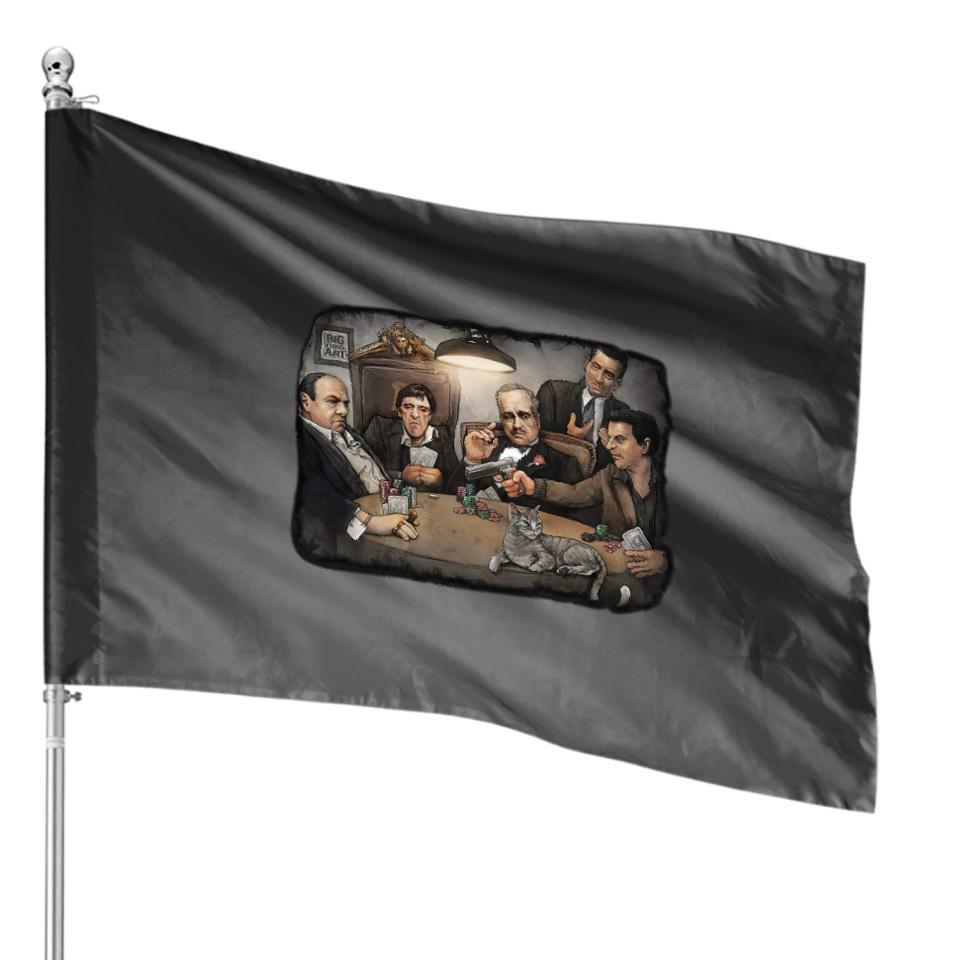 Get Down Art Men's Gangster's Playing Poker House Flags f