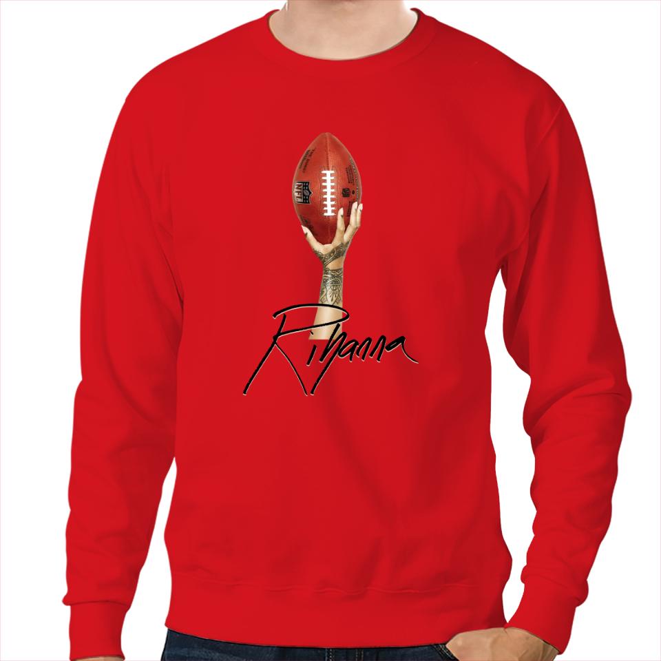 Rihanna Hand Football Halftime Show Sweatshirt, Rihanna Bowl Sweatshirt