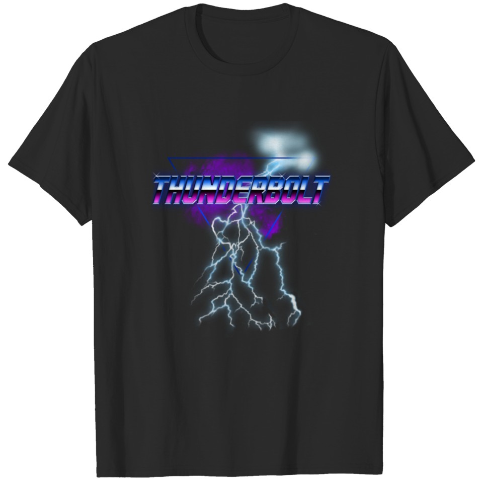 Thunderbolt Lightning Flash Retro Funky Crazy Gift T-shirt