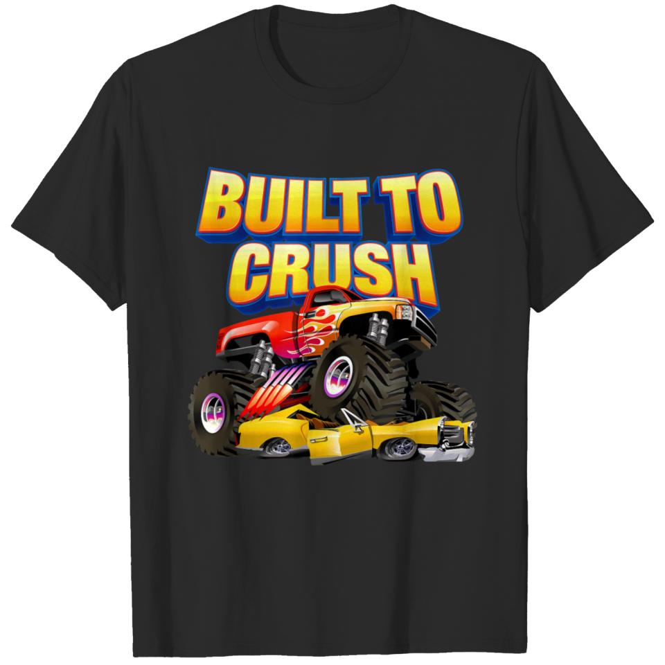 Built To Crush Monster Truck T-shirt