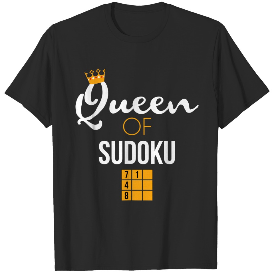 Queen of Sudoku Number Place Puzzle Sudoku Player T Shirt