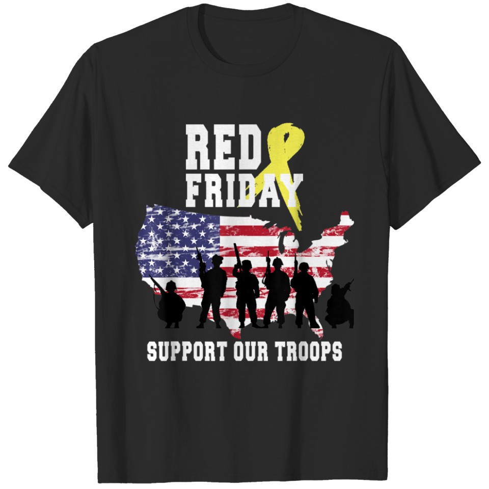 RED Friday Remember Everyone Deployed Military T-Shirt