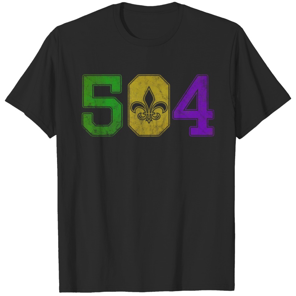 Mardi Gras 504 T Shirt Nola New Orleans Louisiana LA 2019