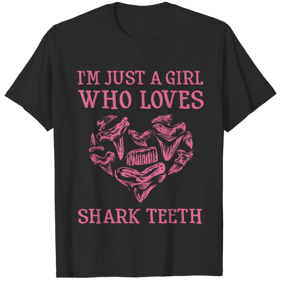 Cute Shark Teeth Fossil Tooth Geology Shark Wo T-shirt